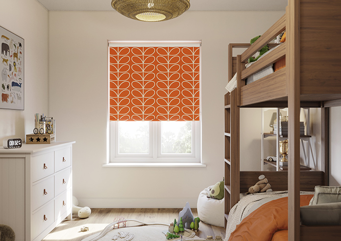 Orla Kiely Jumbo Linear Stem, Persimmon - Roller Blind - Image 3